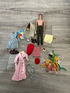 Lot of Vintage Barbie & Ken Doll Accessories & Clothes